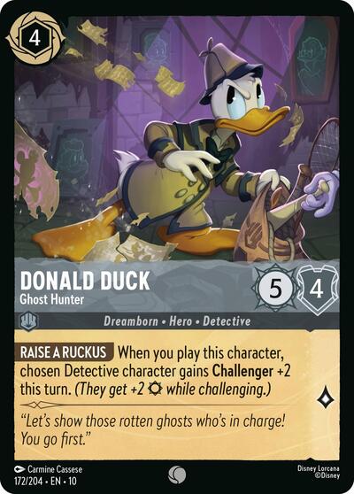 Donald Duck - Ghost Hunter - Cold Foil (Whispers in the Well)(10-172/204)(C)