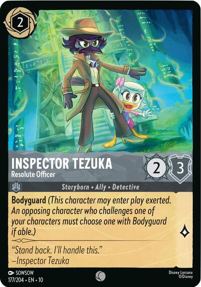 Inspector Tezuka - Resolute Officer - Cold Foil (Whispers in the Well)(10-177/204)(C)
