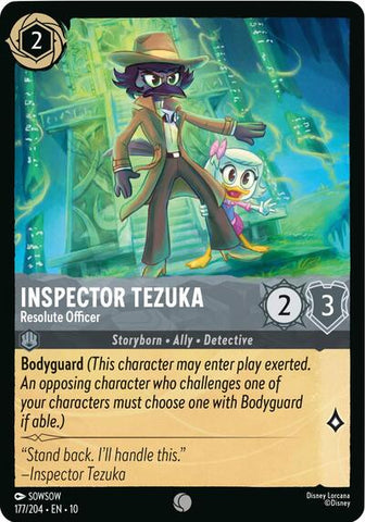 Inspector Tezuka - Resolute Officer - Cold Foil (Whispers in the Well)(10-177/204)(C)