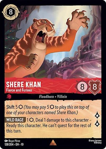 Shere Khan - Fierce and Furious - Cold Foil (Whispers in the Well)(10-128/204)(R)
