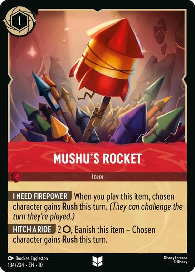 Mushu's Rocket - Cold Foil (Whispers in the Well)(10-134/204)(U)