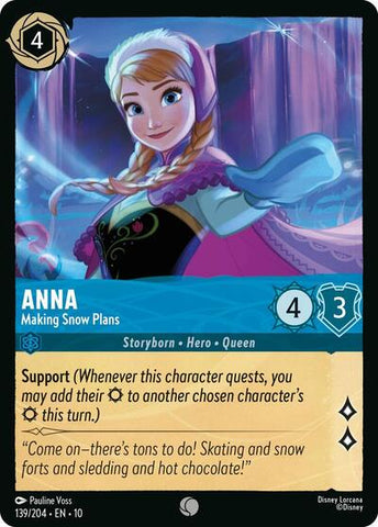 Anna - Making Snow Plans - Cold Foil (Whispers in the Well)(10-139/204)(C)