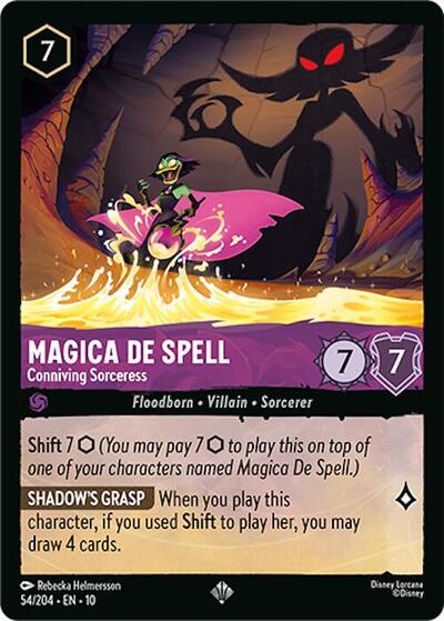 Magica De Spell - Conniving Sorceress - Cold Foil (Whispers in the Well)(10-054/204)(SR)