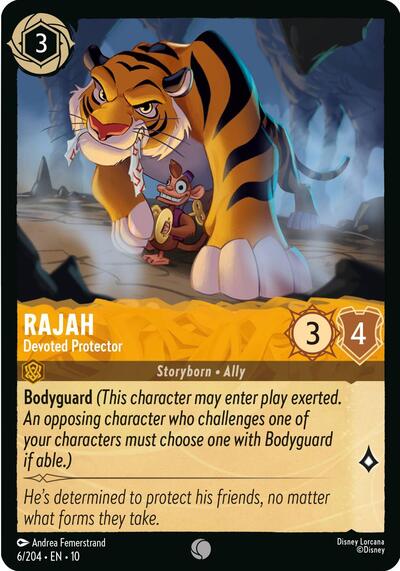 Rajah - Devoted Protector - Cold Foil (Whispers in the Well)(10-006/204)(C)