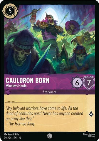 Cauldron Born - Mindless Horde - Cold Foil (Whispers in the Well)(10-039/204)(C)