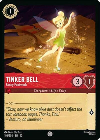Tinker Bell - Fancy Footwork - Cold Foil (Whispers in the Well)(10-106/204)(C)