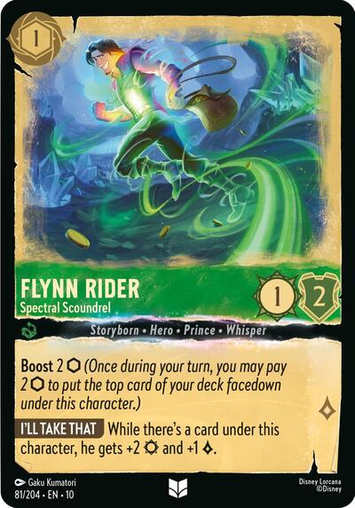 Flynn Rider - Spectral Scoundrel - Holofoil (Whispers in the Well)(10-081/204)(U)