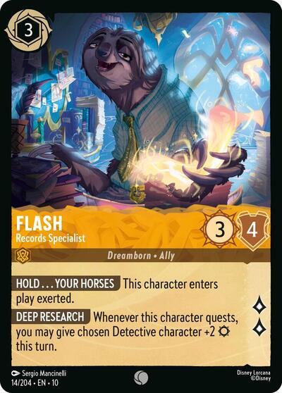 Flash - Records Specialist - Cold Foil (Whispers in the Well)(10-014/204)(C)