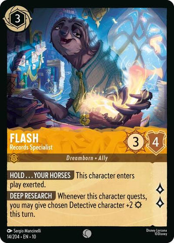 Flash - Records Specialist - Cold Foil (Whispers in the Well)(10-014/204)(C)