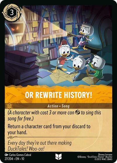 Or Rewrite History! - Cold Foil (Whispers in the Well)(10-027/204)(U)