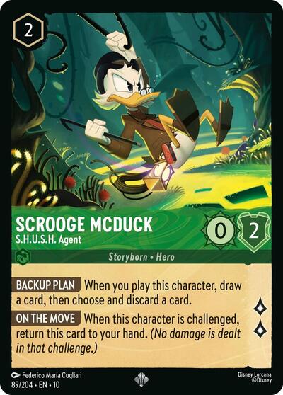Scrooge McDuck - S.H.U.S.H. Agent (Whispers in the Well)(10-089/204)(SR)