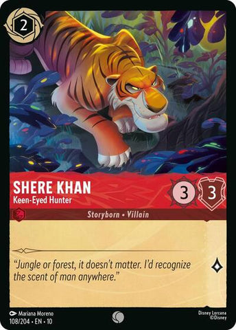 Shere Khan - Keen-Eyed Hunter - Cold Foil (Whispers in the Well)(10-108/204)(C)