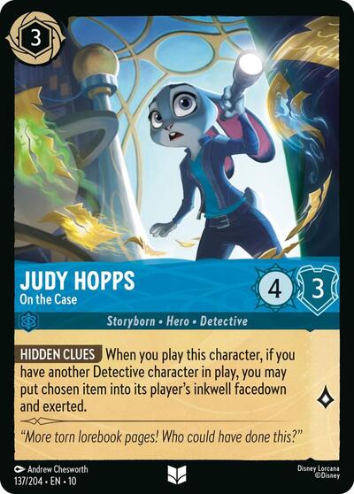 Judy Hopps - On the Case (Whispers in the Well)(10-137/204)(U)
