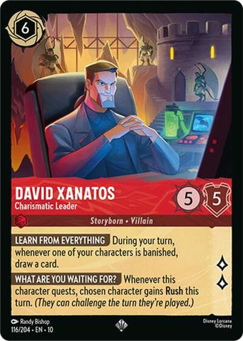 David Xanatos - Charismatic Leader - Cold Foil (Whispers in the Well)(10-116/204)(SR)
