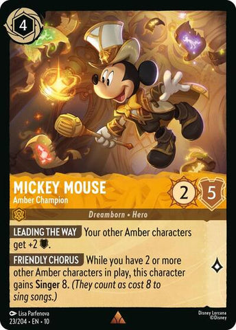 Mickey Mouse - Amber Champion - Cold Foil (Whispers in the Well)(10-023/204)(R)