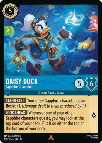 Daisy Duck - Sapphire Champion - Cold Foil (Whispers in the Well)(10-158/204)(R)