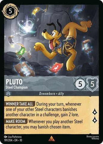 Pluto - Steel Champion - Cold Foil (Whispers in the Well)(10-191/204)(R)