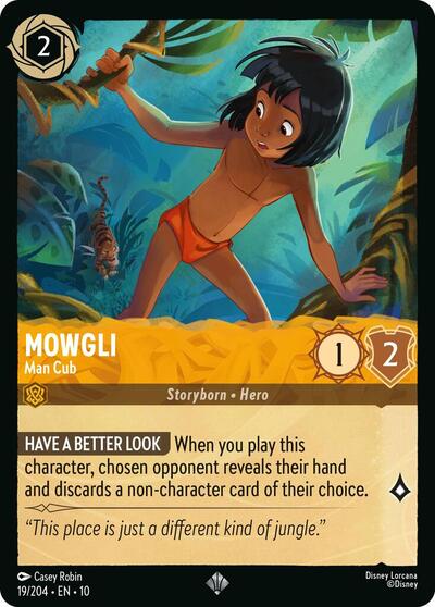 Mowgli - Man Cub - Cold Foil (Whispers in the Well)(10-019/204)(SR)