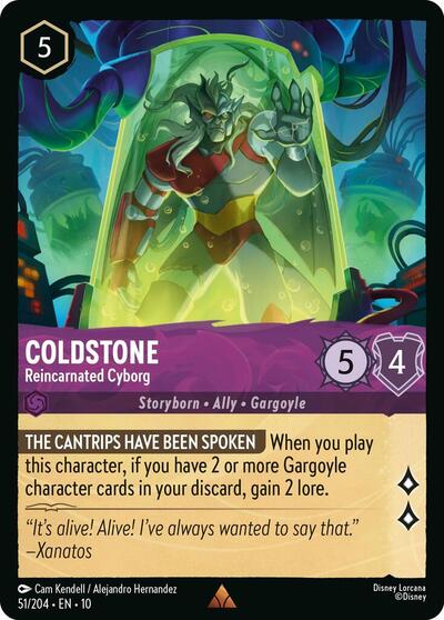 Coldstone - Reincarnated Cyborg - Cold Foil (Whispers in the Well)(10-051/204)(R)