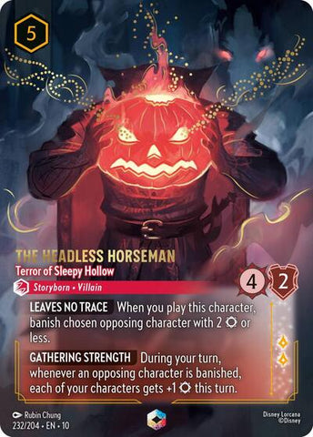 The Headless Horseman - Terror of Sleepy Hollow (Enchanted) - Holofoil (Whispers in the Well)(10-232/204)(E)