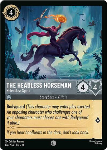 The Headless Horseman - Relentless Spirit - Cold Foil (Whispers in the Well)(10-194/204)(C)