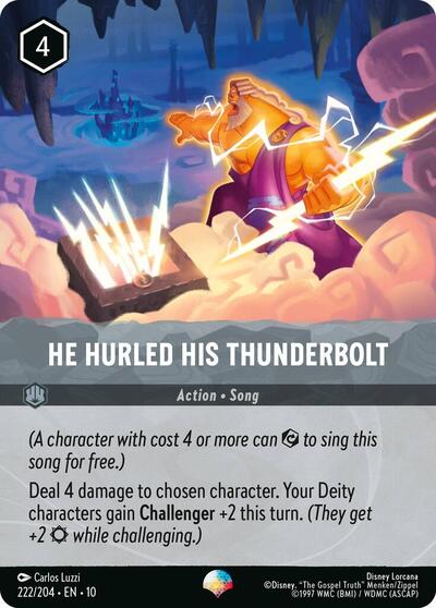 He Hurled His Thunderbolt - Holofoil (Whispers in the Well)(10-222/204)(EP)
