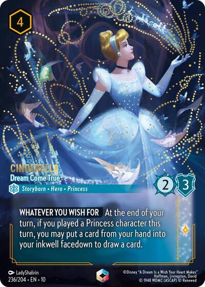 Cinderella - Dream Come True (Enchanted) - Holofoil (Whispers in the Well)(10-236/204)(E)