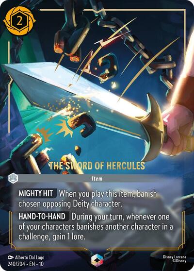 The Sword of Hercules (Enchanted) - Holofoil (Whispers in the Well)(10-240/204)(E)