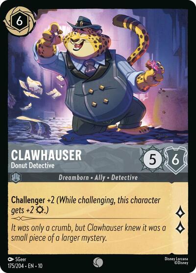 Clawhauser - Donut Detective - Cold Foil (Whispers in the Well)(10-175/204)(C)