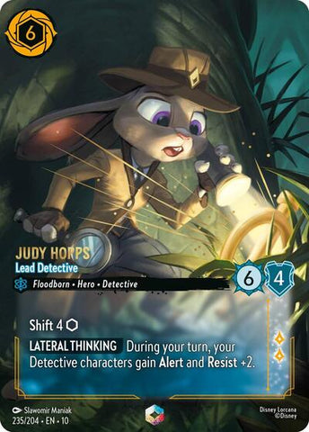 Judy Hopps - Lead Detective (Enchanted) - Holofoil (Whispers in the Well)(10-235/204)(E)