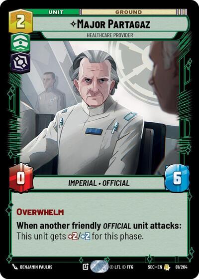 Major Partagaz, Healthcare Provider (Secrets of Power)(SEC-081/264)(R)