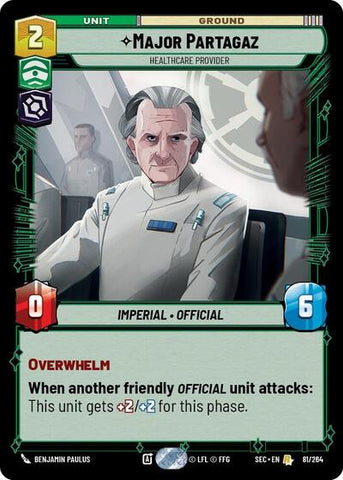 Major Partagaz, Healthcare Provider (Secrets of Power)(SEC-081/264)(R)