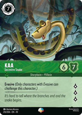 Kaa - Secretive Snake - Holofoil (Whispers in the Well)(10-212/204)(EP)