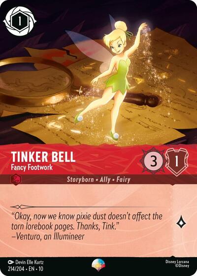 Tinker Bell - Fancy Footwork - Holofoil (Whispers in the Well)(10-214/204)(EP)