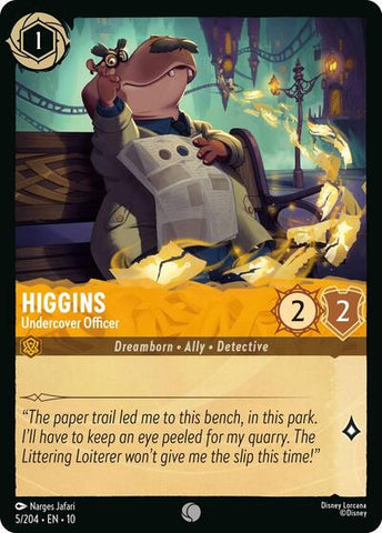 Higgins - Undercover Officer - Cold Foil (Whispers in the Well)(10-005/204)(C)