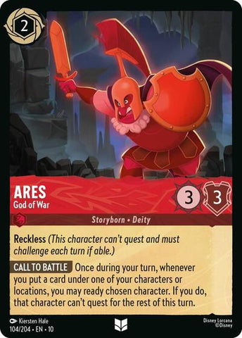 Ares - God of War - Cold Foil (Whispers in the Well)(10-104/204)(U)