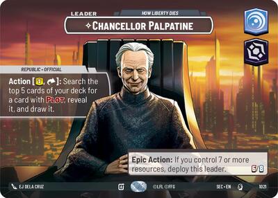 Chancellor Palpatine, How Liberty Dies (Showcase) - Foil (Secrets of Power)(SEC-1021/1167)(S)