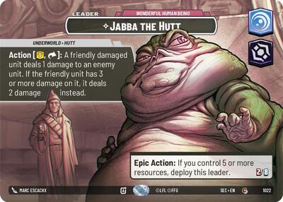 Jabba the Hutt, Wonderful Human Being (Showcase) - Foil (Secrets of Power)(SEC-1022/1167)(C)