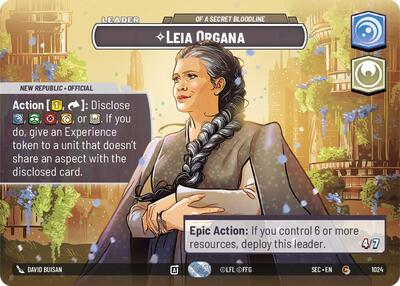 Leia Organa, Of A Secret Bloodline (Showcase) - Foil (Secrets of Power)(SEC-1024/1167)(C)