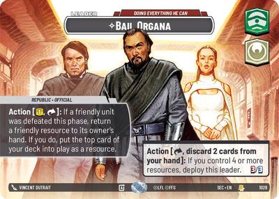Bail Organa, Doing Everything He Can (Showcase) - Foil (Secrets of Power)(SEC-1028/1167)(R)