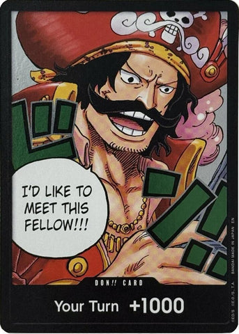 DON!! Card (Gol.D.Roger) - Foil (Carrying On His Will)()(DON!!)