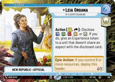 Leia Organa, Of A Secret Bloodline (Hyperspace) (Secrets of Power)(SEC-0268/1167)(C)
