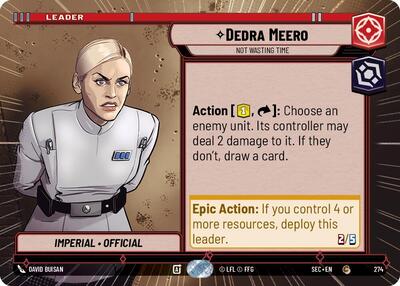 Dedra Meero, Not Wasting Time (Hyperspace) (Secrets of Power)(SEC-0274/1167)(C)