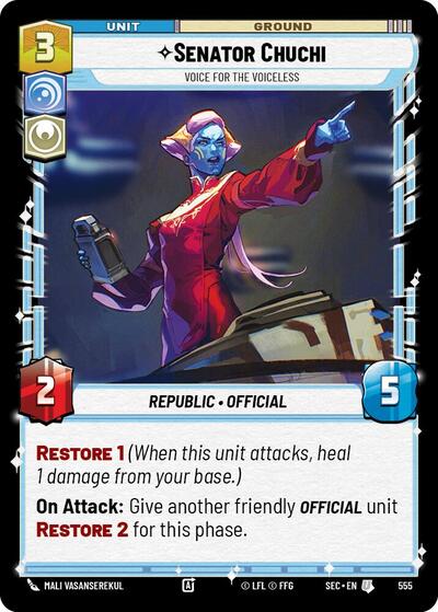 Senator Chuchi, Voice for the Voiceless (Foil) - Foil (Secrets of Power)(SEC-0555/1167)(U)