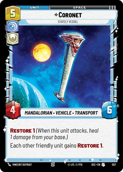 Coronet, Stately Vessel (Foil) - Foil (Secrets of Power)(SEC-0557/1167)(U)