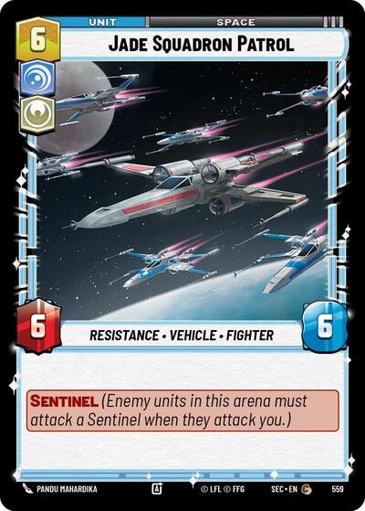 Jade Squadron Patrol (Foil) - Foil (Secrets of Power)(SEC-0559/1167)(C)