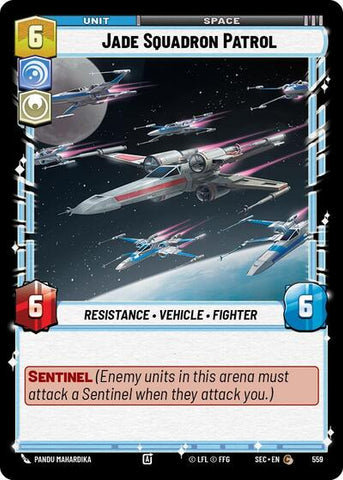 Jade Squadron Patrol (Foil) - Foil (Secrets of Power)(SEC-0559/1167)(C)
