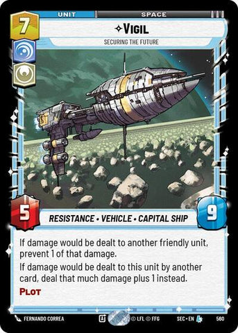 Vigil, Securing the Future (Foil) - Foil (Secrets of Power)(SEC-0560/1167)(L)