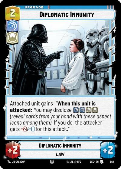 Diplomatic Immunity (Foil) - Foil (Secrets of Power)(SEC-0562/1167)(U)