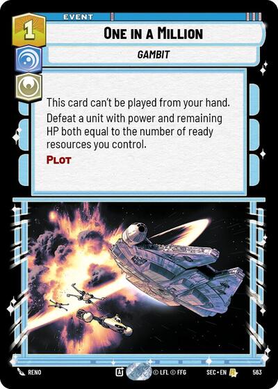 One in a Million (Foil) - Foil (Secrets of Power)(SEC-0563/1167)(R)